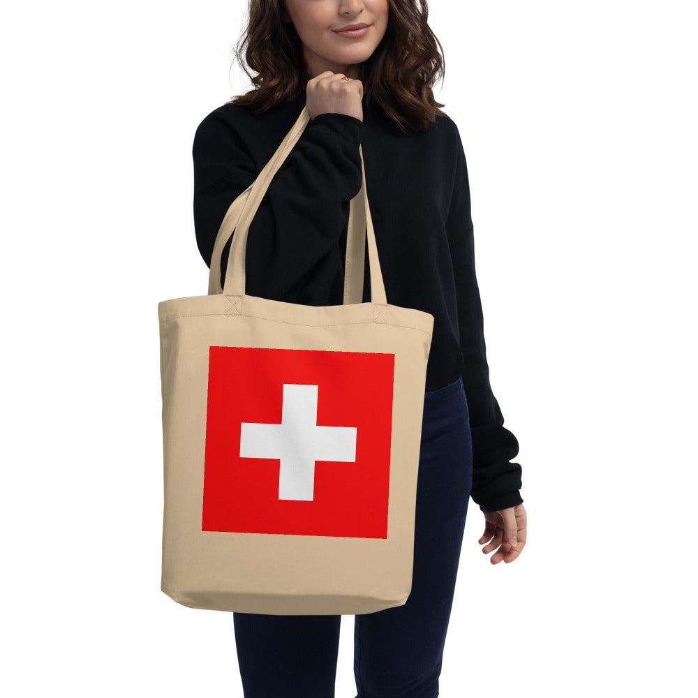 National Flag Tote Bags - Collection 1 Switzerland tote-oyster