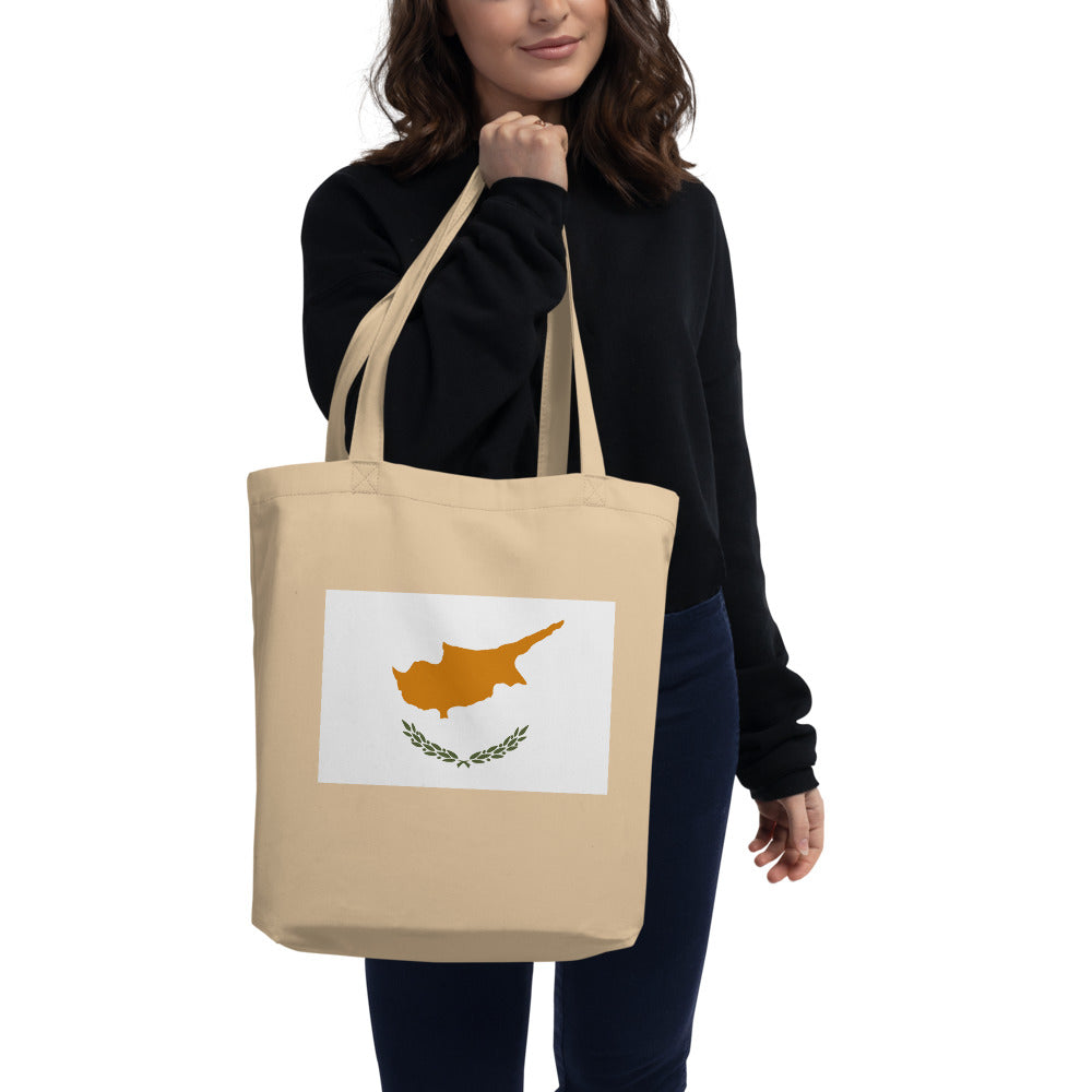 National Flag Tote Bags - Collection 1 Cyprus tote-oyster