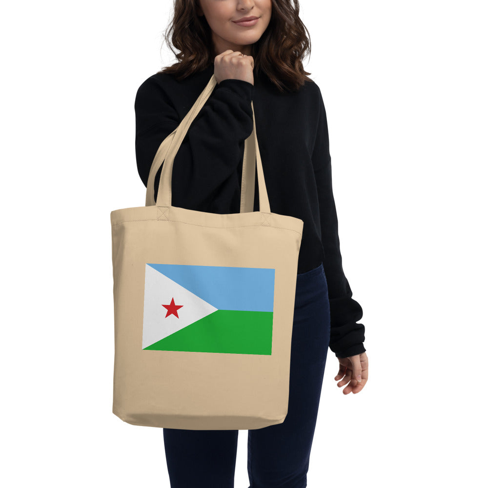 National Flag Tote Bags - Collection 1 Djibouti tote-oyster