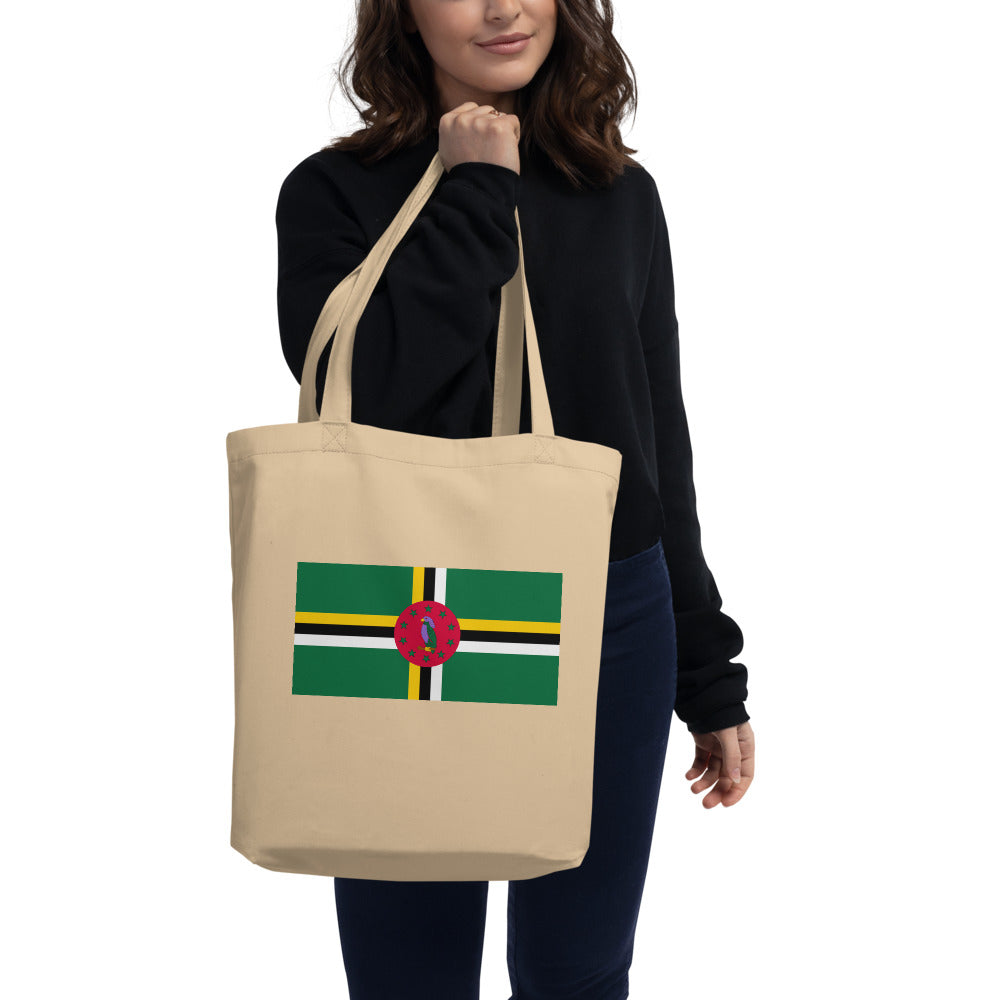 National Flag Tote Bags - Collection 1 Dominica tote-oyster