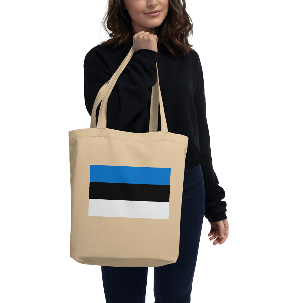 National Flag Tote Bags - Collection 2 Estonia tote-oyster