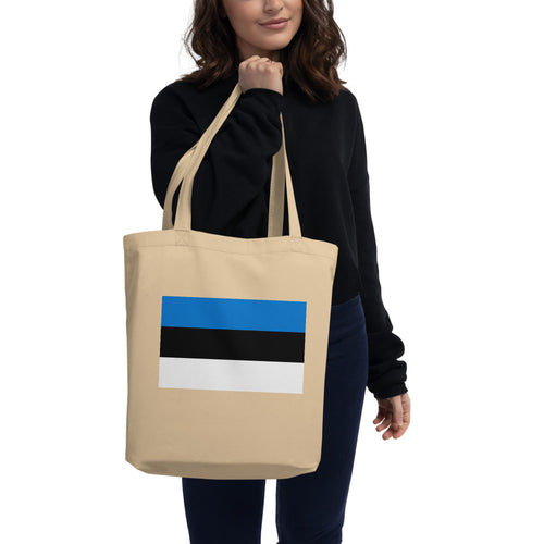 National Flag Tote Bags - Collection 2 Estonia / One size / Oyster