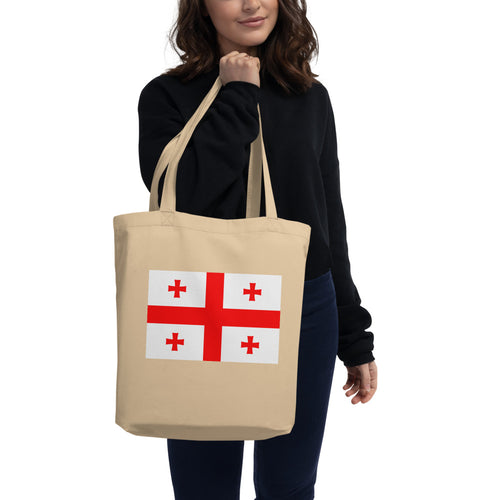 National Flag Tote Bags - Collection 2 Georgia / One size / Oyster
