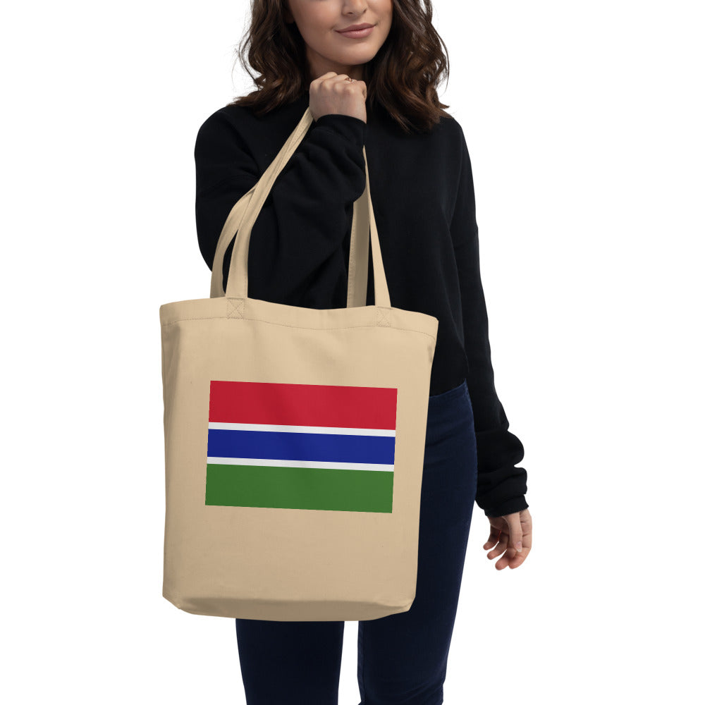 National Flag Tote Bags - Collection 2 Gambia tote-oyster