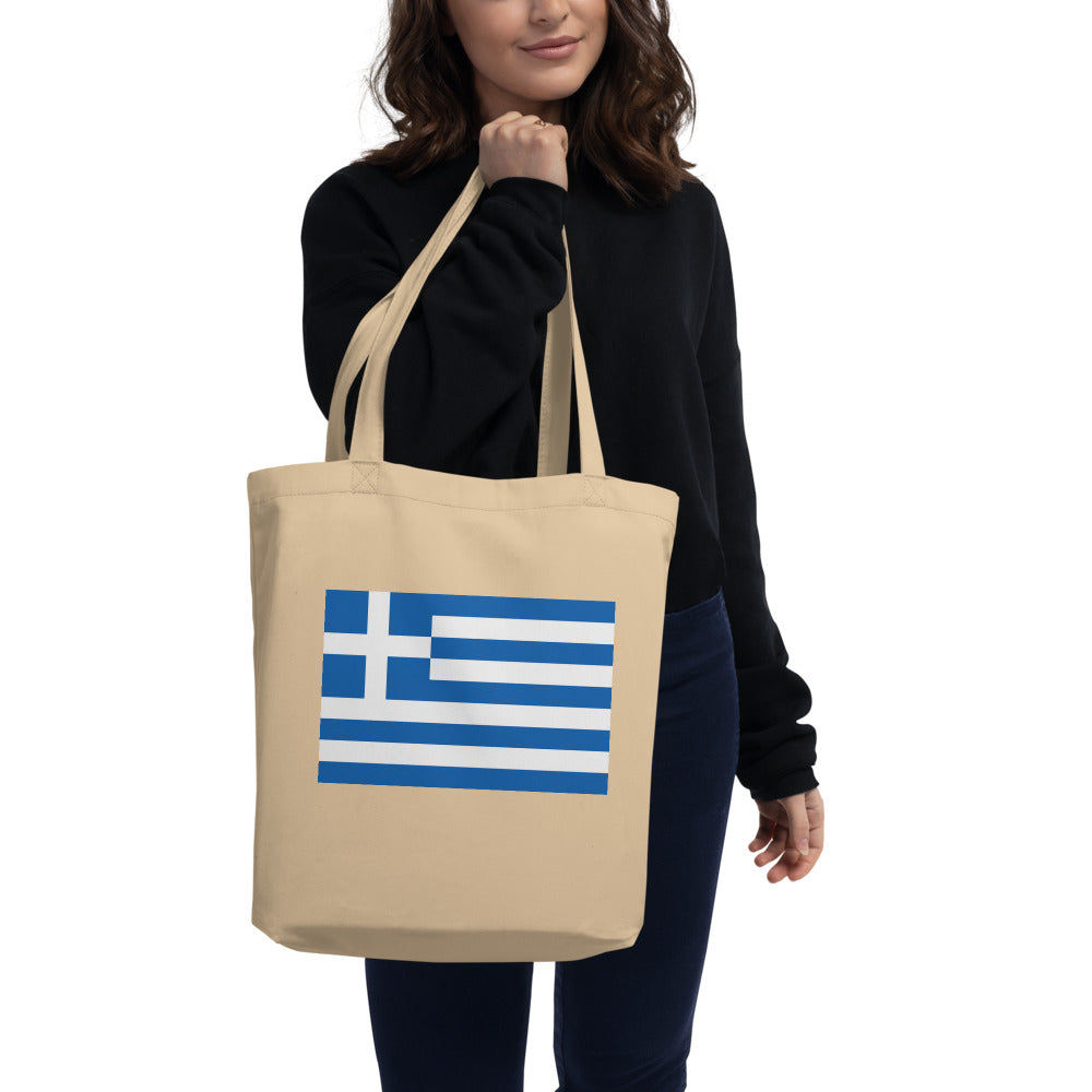 National Flag Tote Bags - Collection 2 Greece tote-oyster