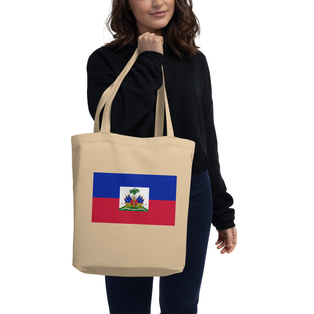 National Flag Tote Bags - Collection 2 Haiti tote-oyster
