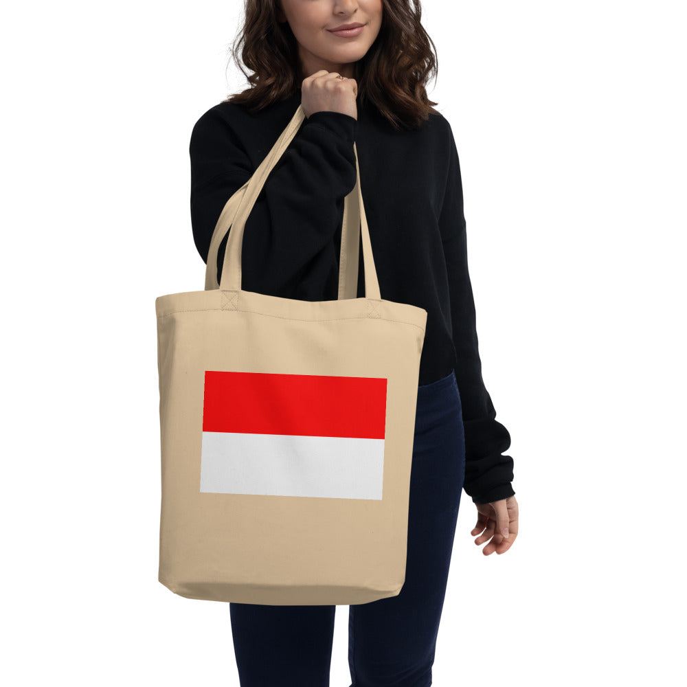 National Flag Tote Bags - Collection 2 Indonesia tote-oyster