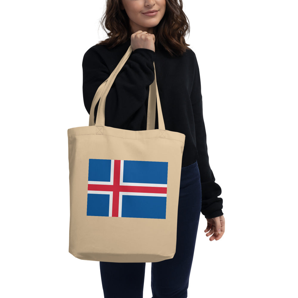 National Flag Tote Bags - Collection 2 Iceland tote-oyster