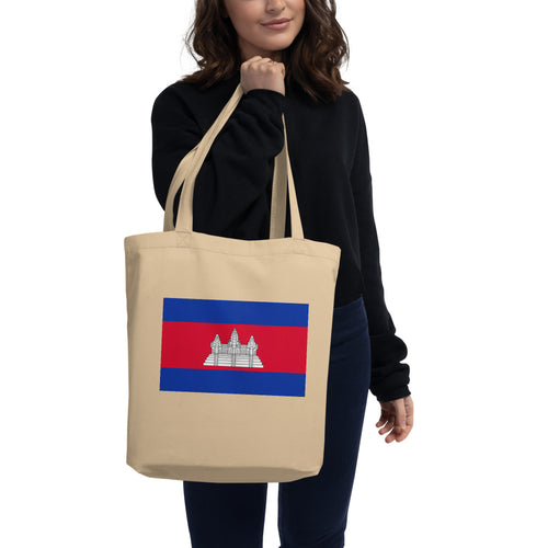 National Flag Tote Bags - Collection 2 Cambodia / One size / Oyster