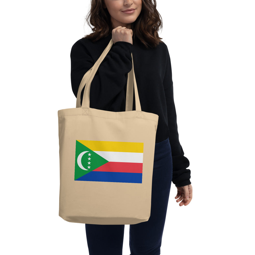 National Flag Tote Bags - Collection 2 Comoros tote-oyster