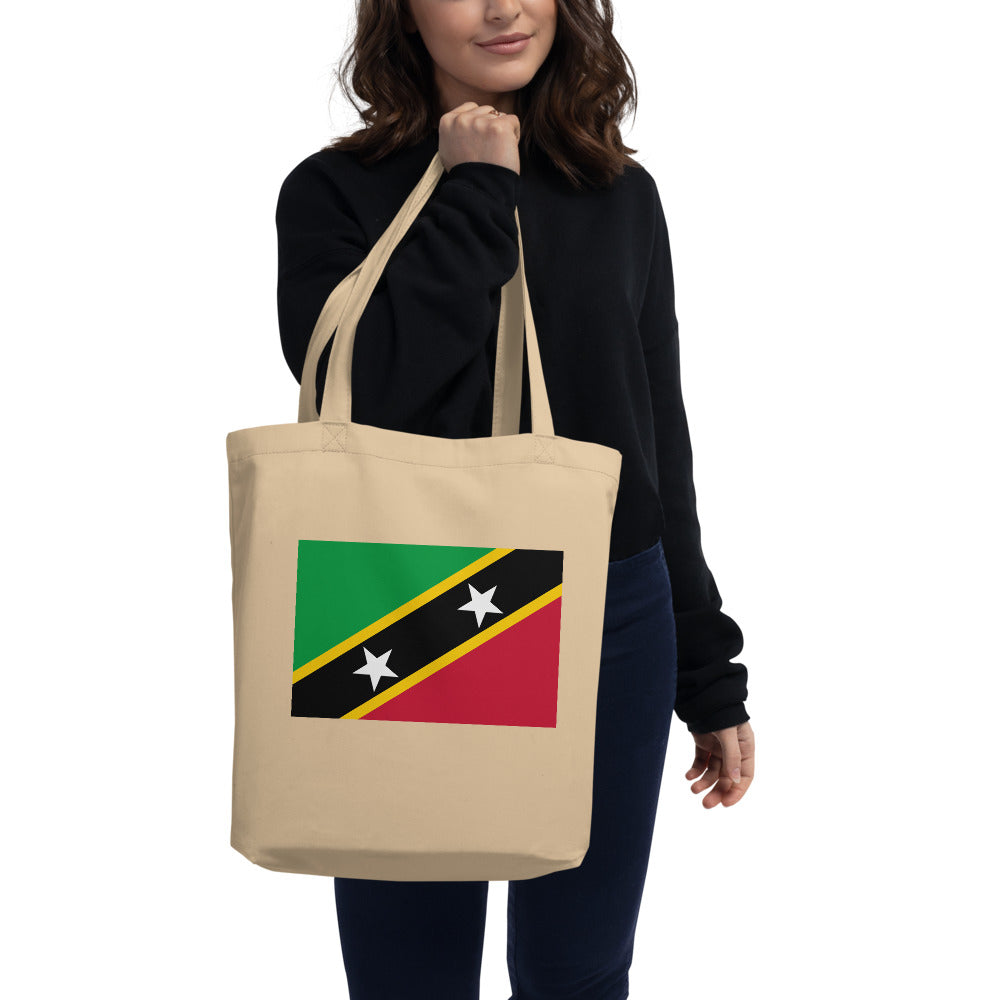 National Flag Tote Bags - Collection 2 St. Kitts & Nevis tote-oyster