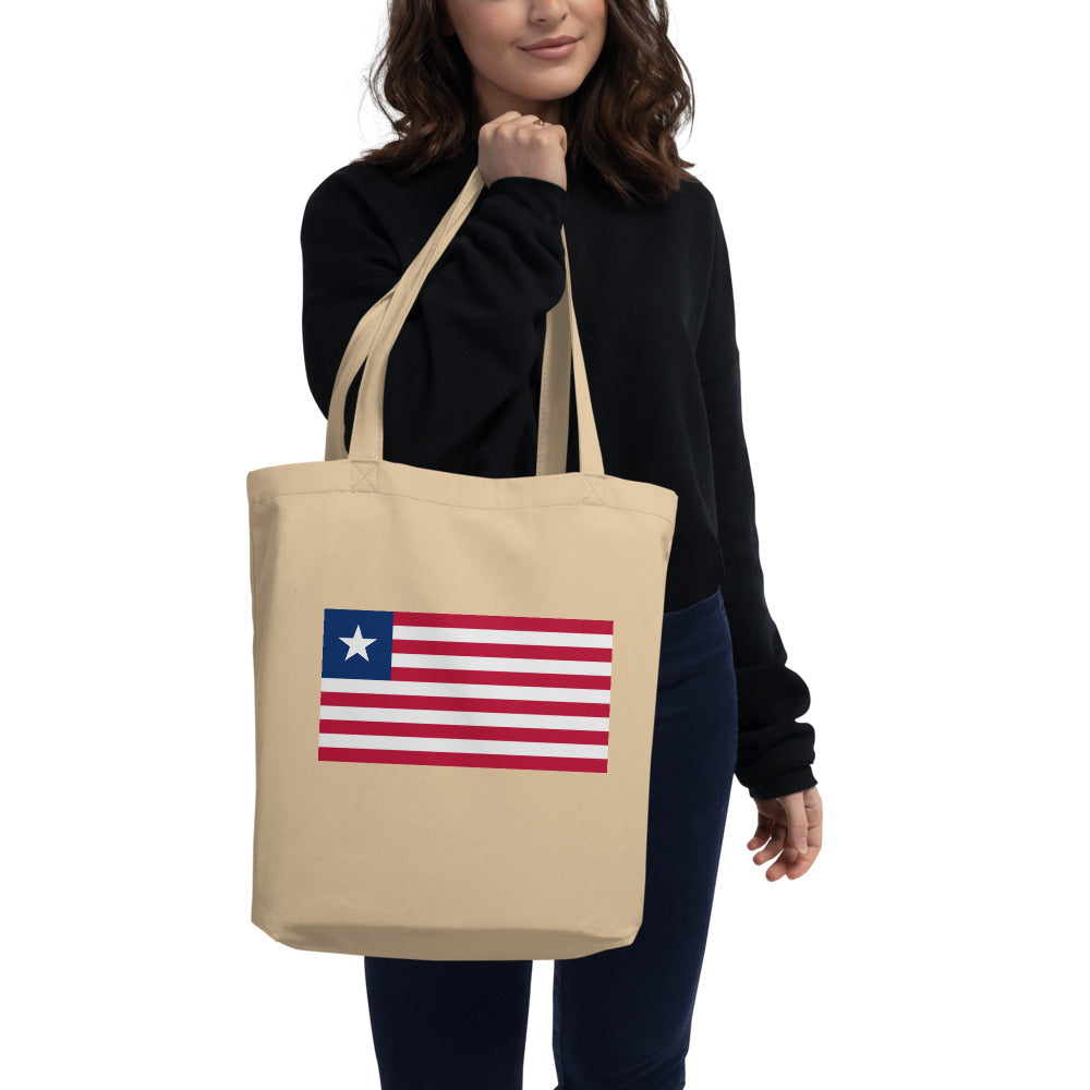 National Flag Tote Bags - Collection 3 Liberia tote-oyster