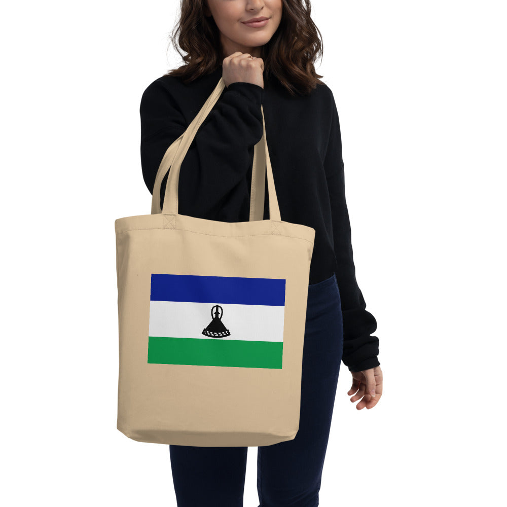 National Flag Tote Bags - Collection 3 Lesotho tote-oyster