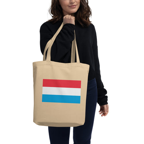 National Flag Tote Bags - Collection 3 Luxembourg / One size / Oyster