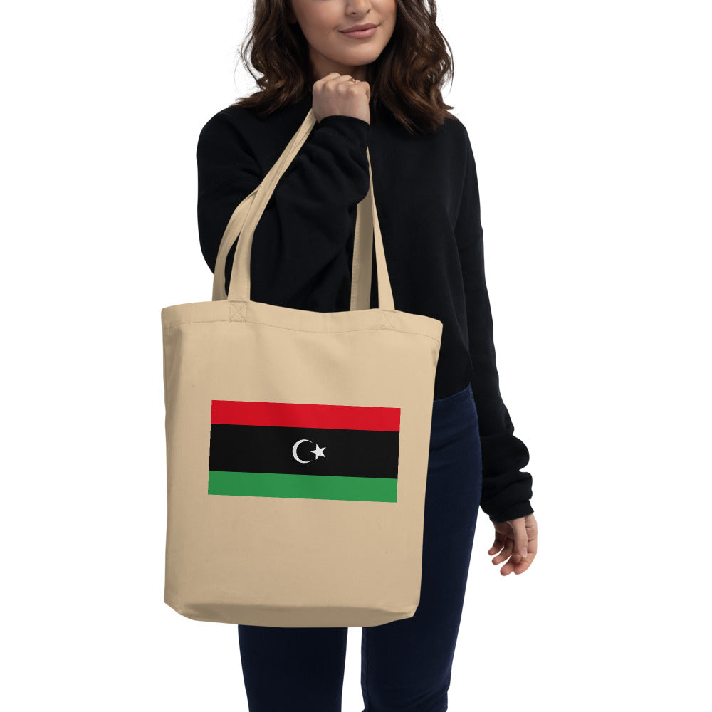National Flag Tote Bags - Collection 3 Libya tote-oyster