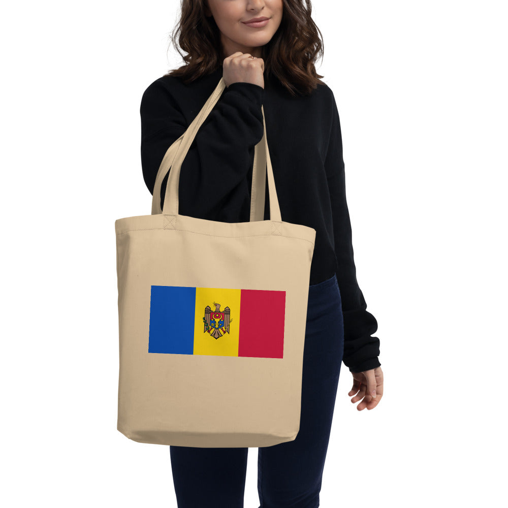 National Flag Tote Bags - Collection 3 Moldova tote-oyster
