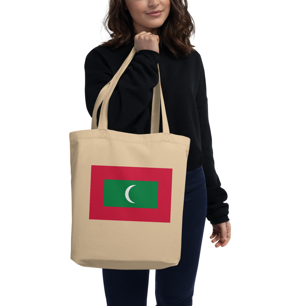 National Flag Tote Bags - Collection 3 Maldives tote-oyster