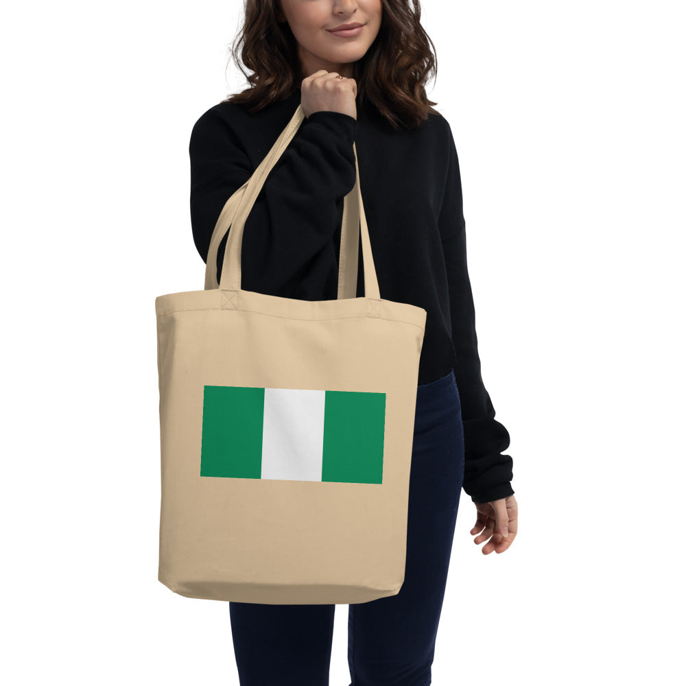 National Flag Tote Bags - Collection 3 Nigeria tote-oyster