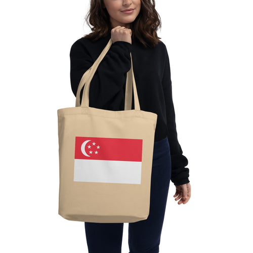 National Flag Tote Bags - Collection 4 Singapore / One size / Oyster