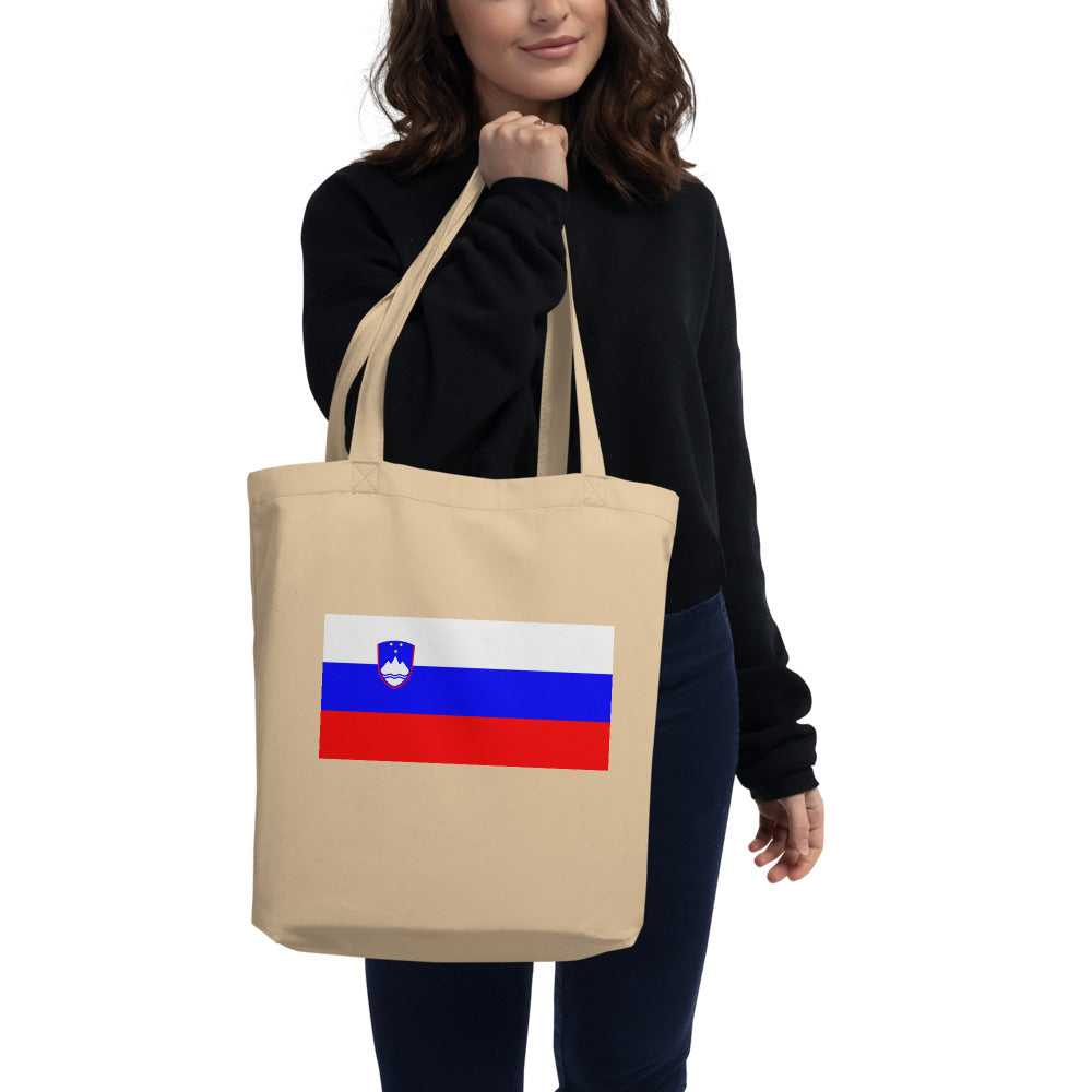 National Flag Tote Bags - Collection 4 Slovenia tote-oyster