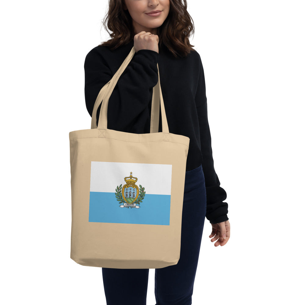 National Flag Tote Bags - Collection 4 San Marino tote-oyster