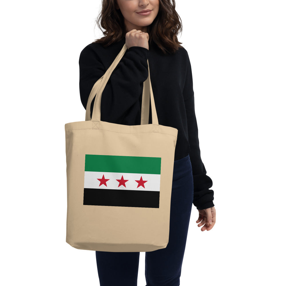 National Flag Tote Bags - Collection 4 Syria tote-oyster