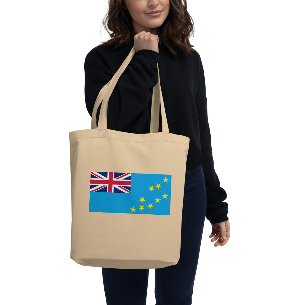 National Flag Tote Bags - Collection 4 Tuvalu tote-oyster