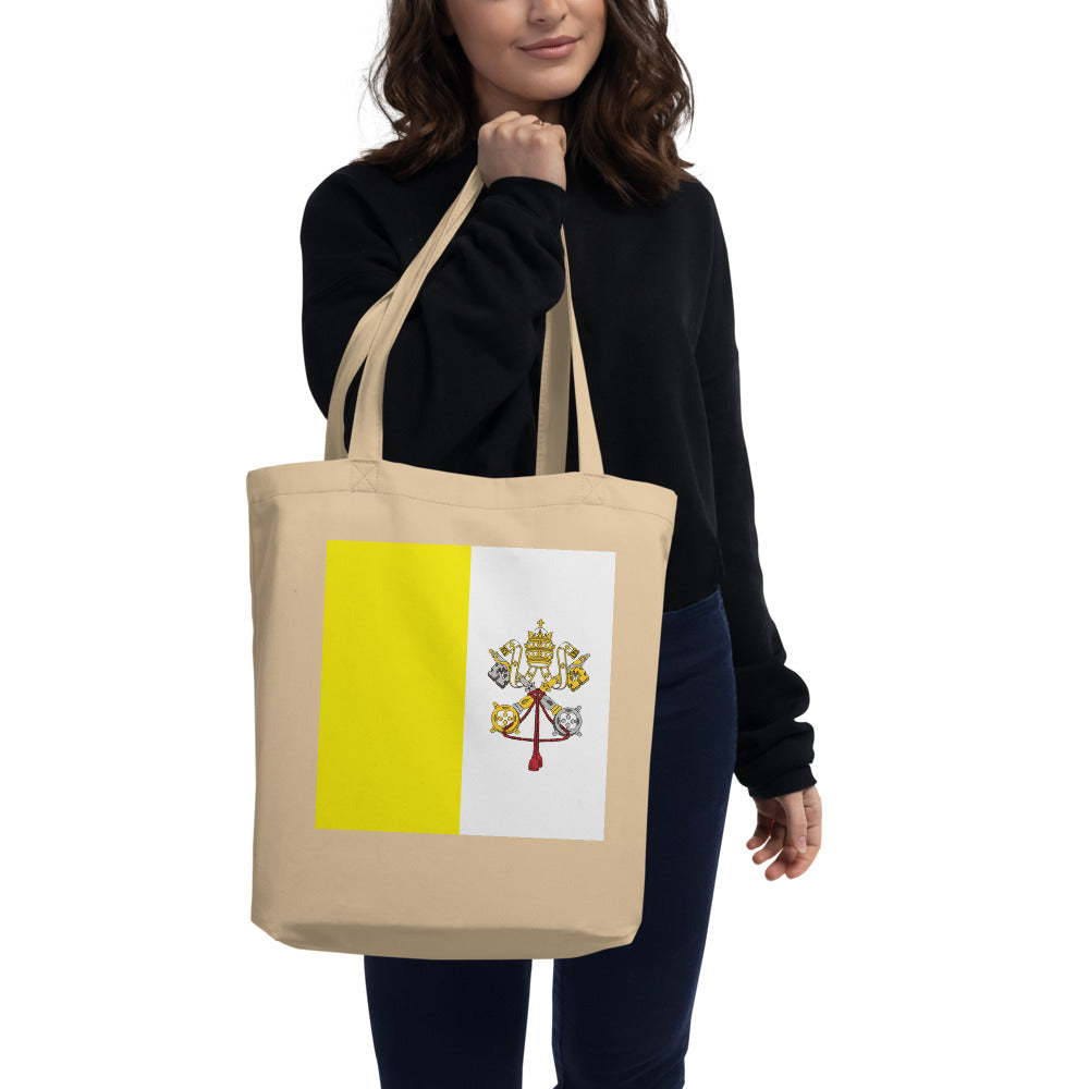 National Flag Tote Bags - Collection 4 Vatican City tote-oyster