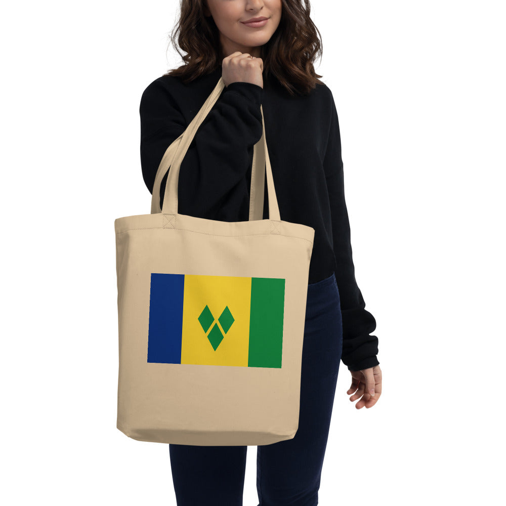 National Flag Tote Bags - Collection 4 St. Vincent & Grenadines tote-oyster