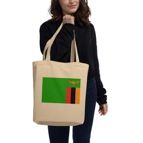 National Flag Tote Bags - Collection 4 Zambia / One size / Oyster