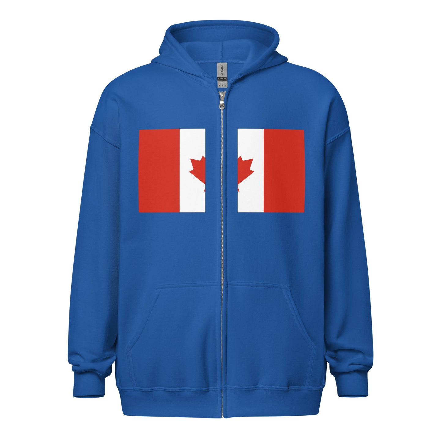 Patriotic Canadian Flag Unisex zip hoodie