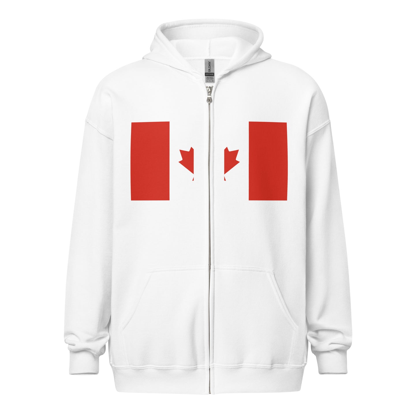 Patriotic Canadian Flag Unisex zip hoodie