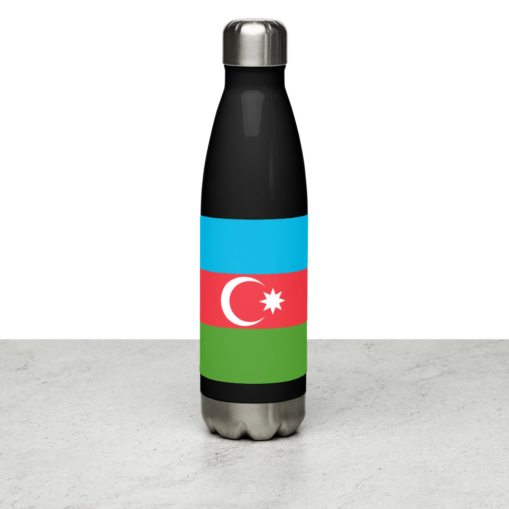National Flag Water Bottles - Collection 1 Azerbaijan water-bottle-black