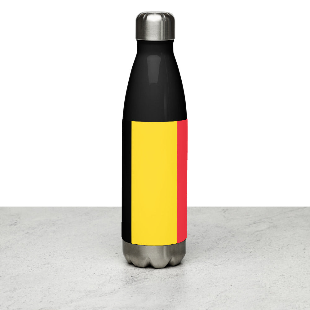 National Flag Water Bottles - Collection 1 Belgium water-bottle-black