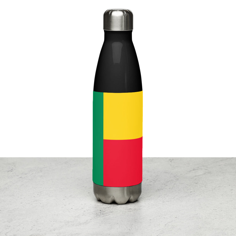 National Flag Water Bottles - Collection 1 Benin water-bottle-black