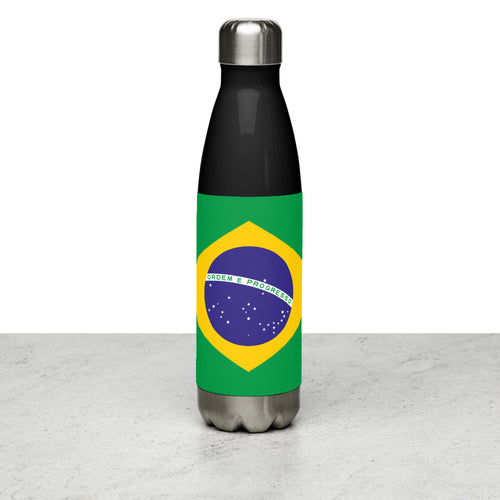 National Flag Water Bottles - Collection 1 Brazil / 17 oz / Black