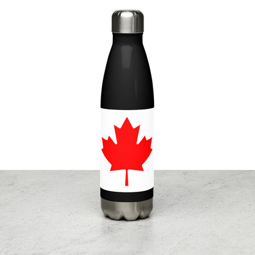 National Flag Water Bottles - Collection 1 Canada / 17 oz / Black