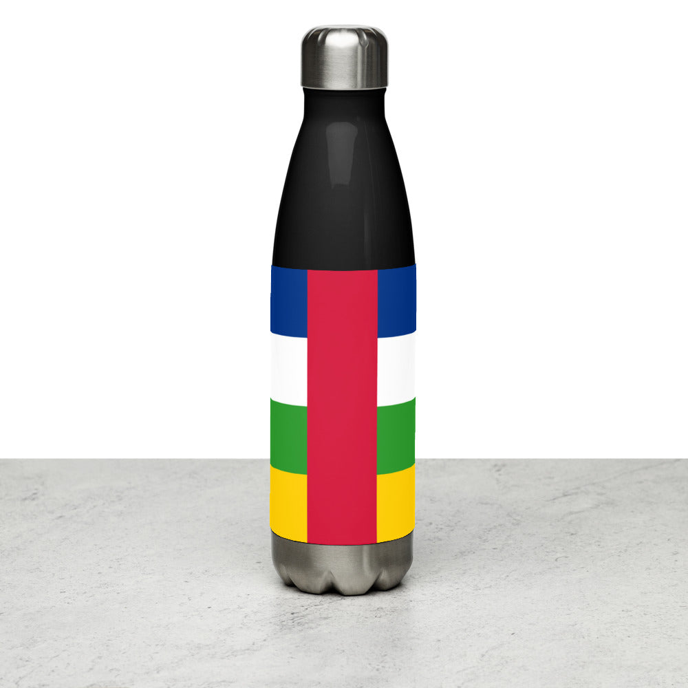 National Flag Water Bottles - Collection 1 Central African Republic water-bottle-black