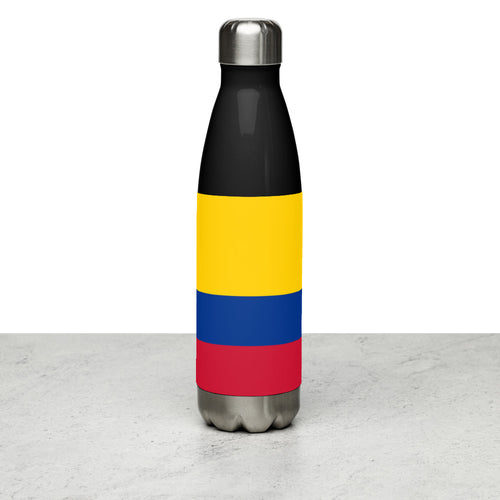 National Flag Water Bottles - Collection 1 Colombia / 17 oz / Black