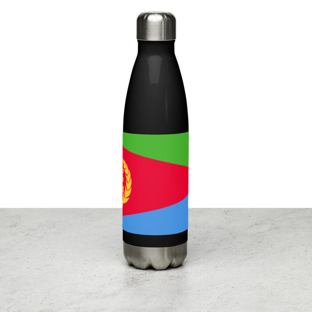 National Flag Water Bottles - Collection 2 Eritrea water-bottle-black