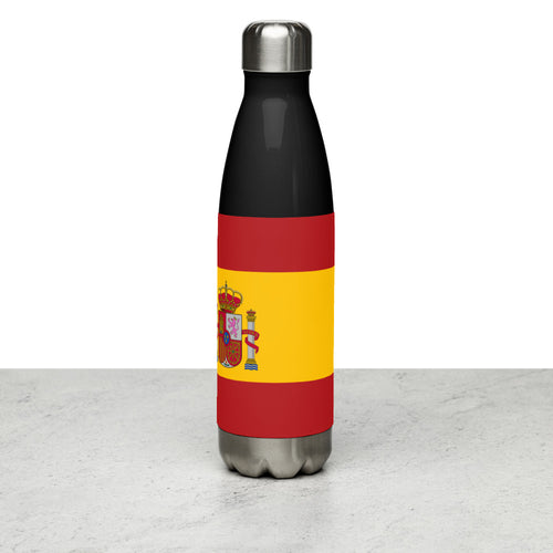 National Flag Water Bottles - Collection 2 Spain / 17 oz / Black