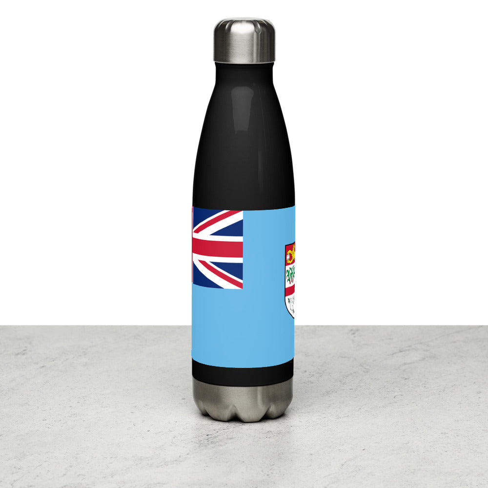 National Flag Water Bottles - Collection 2 Fiji water-bottle-black