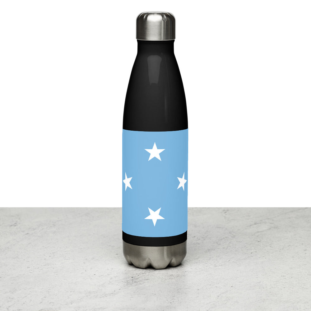 National Flag Water Bottles - Collection 2 Micronesia water-bottle-black