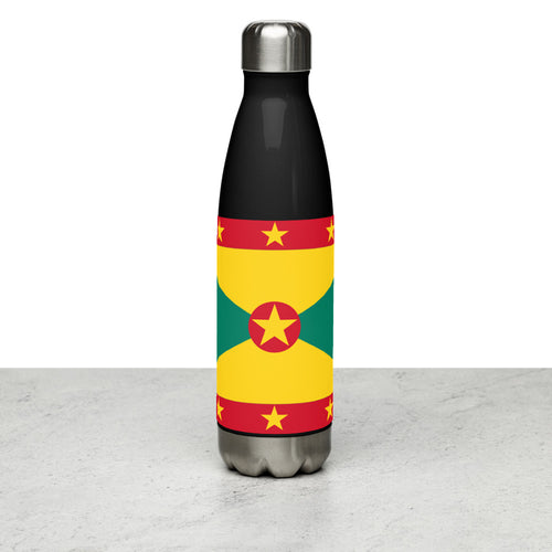 National Flag Water Bottles - Collection 2 Grenada / 17 oz / Black