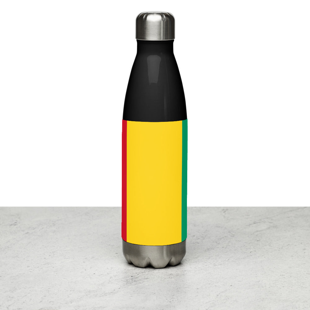 National Flag Water Bottles - Collection 2 Guinea water-bottle-black