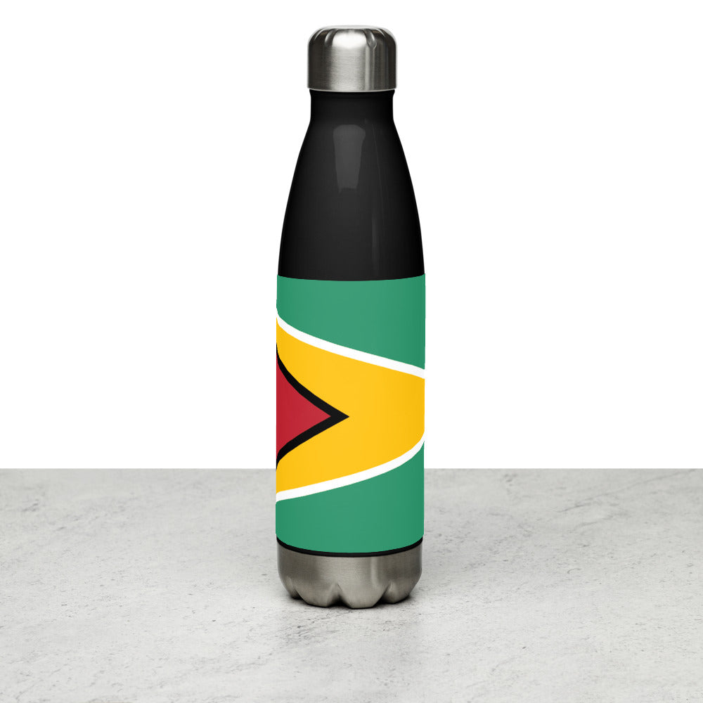 National Flag Water Bottles - Collection 2 Guyana water-bottle-black