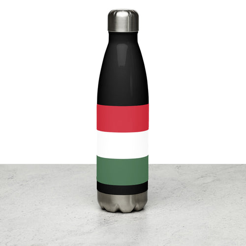 National Flag Water Bottles - Collection 2 Hungary / 17 oz / Black