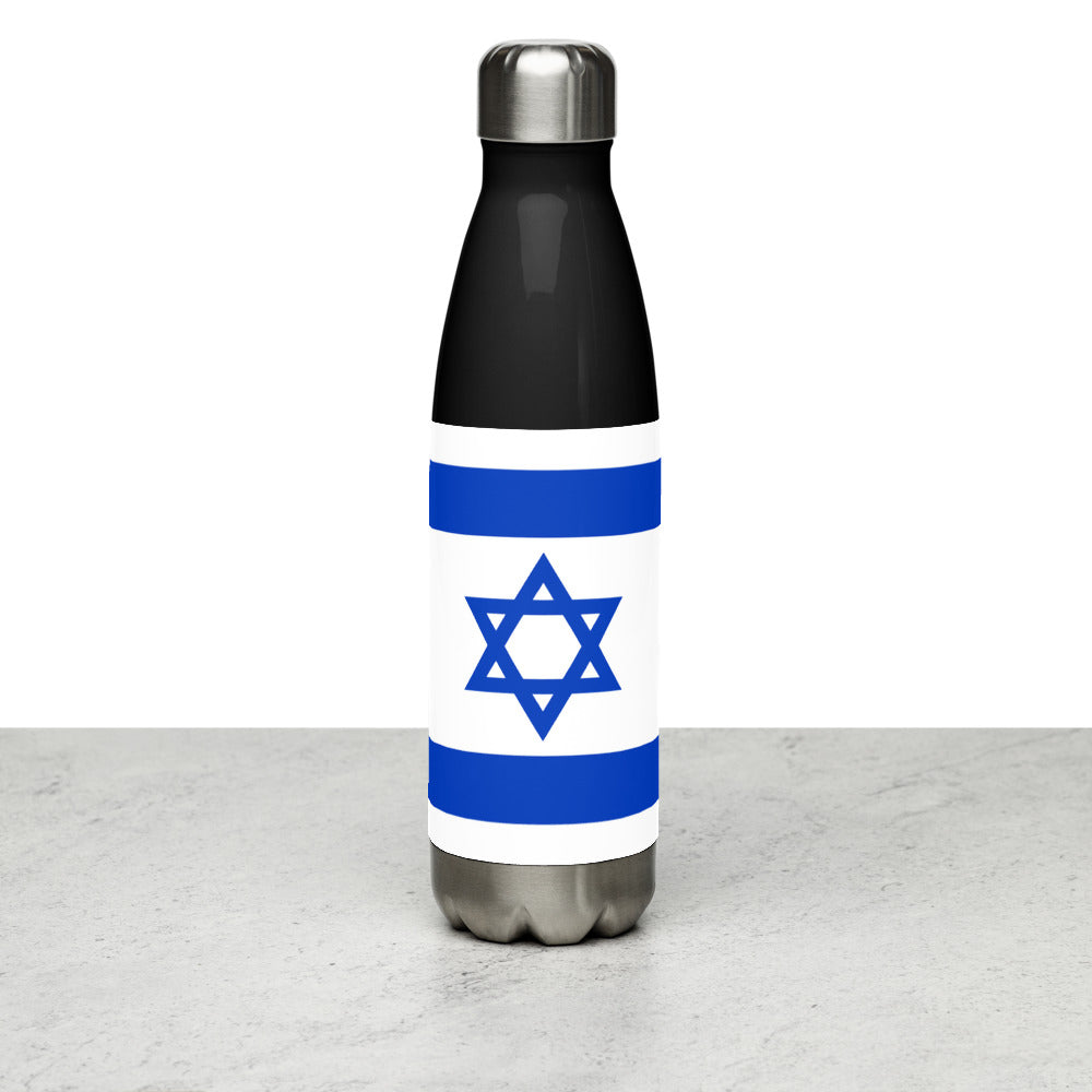 National Flag Water Bottles - Collection 2 Israel water-bottle-black