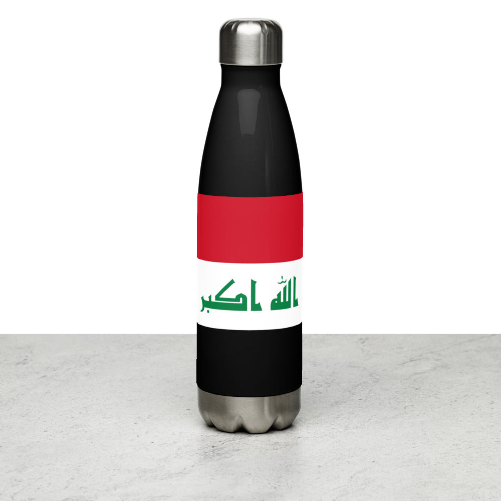National Flag Water Bottles - Collection 2 Iraq water-bottle-black