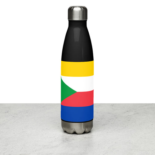 National Flag Water Bottles - Collection 2 Comoros / 17 oz / Black